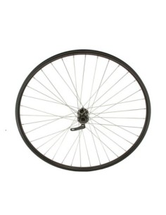 700c Alloy Free Wheel 36 Spoke 14gBlack 3/8 Q.R/Axle...